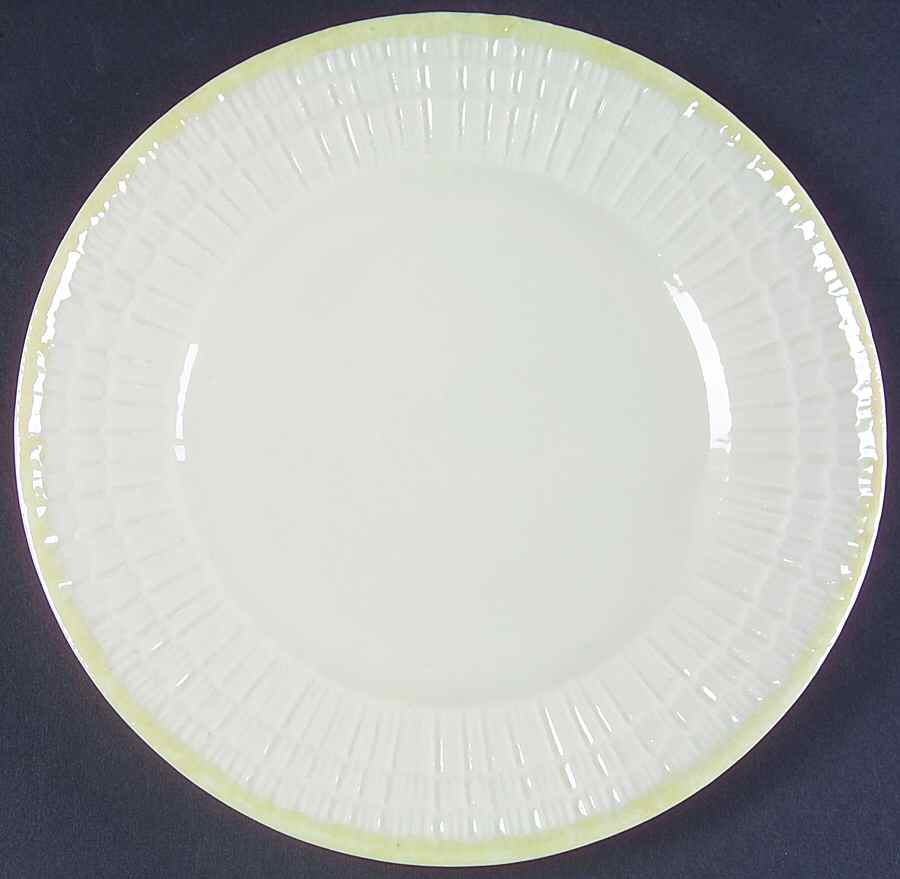 Limpet Yellow Salad Plate by Belleek Pottery (Ireland)-1