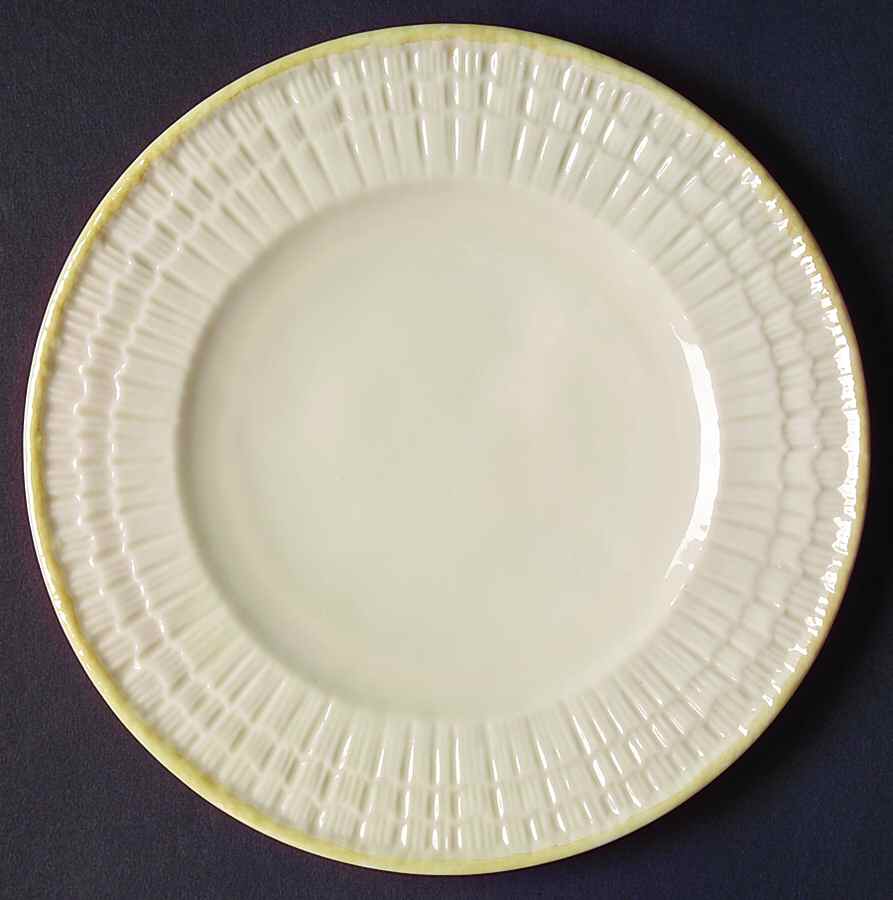 Limpet Yellow Salad Plate by Belleek Pottery (Ireland)-1