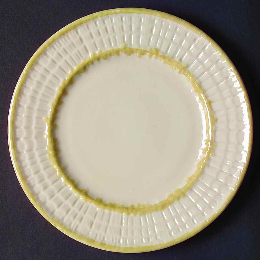 Limpet Yellow Salad Plate by Belleek Pottery (Ireland)-1