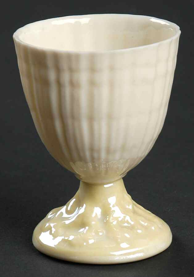 Limpet Yellow Single Egg Cup by Belleek Pottery (Ireland)-1