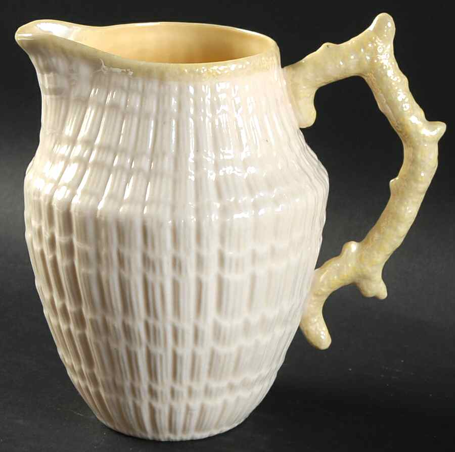Limpet Yellow 24 Oz Milk Jug by Belleek Pottery (Ireland)-1