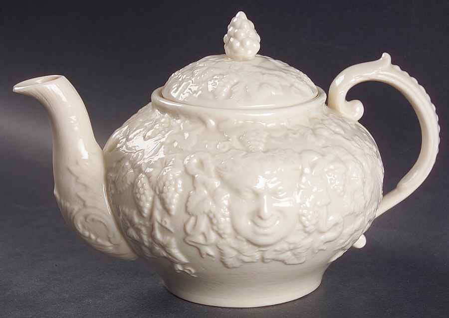 Mask (Irish) (No Lustre Accent) Teapot & Lid by Belleek Pottery (Ireland)-1