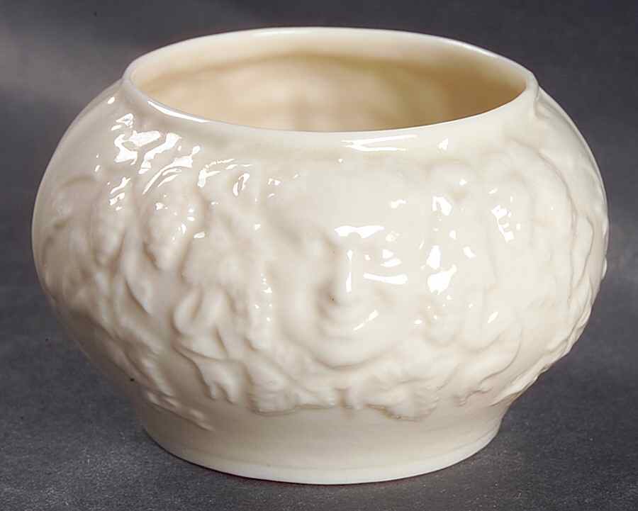 Mask (Irish) (No Lustre Accent) Mini Open Sugar Bowl by Belleek Pottery (Ireland)-1