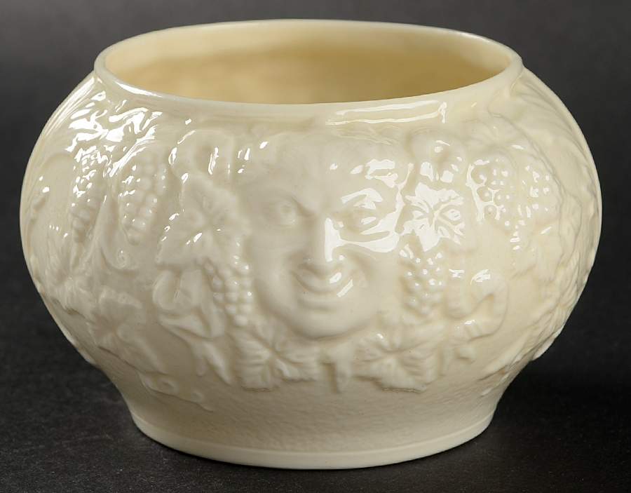 Mask (Irish) (No Lustre Accent) Mini Open Sugar Bowl by Belleek Pottery (Ireland)-1