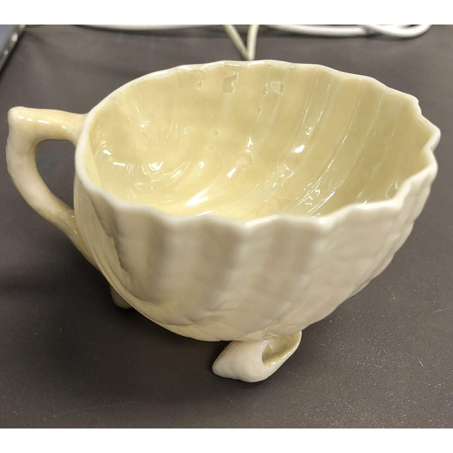 Neptune Yellow Footed Demitasse Cup by Belleek Pottery (Ireland)-1