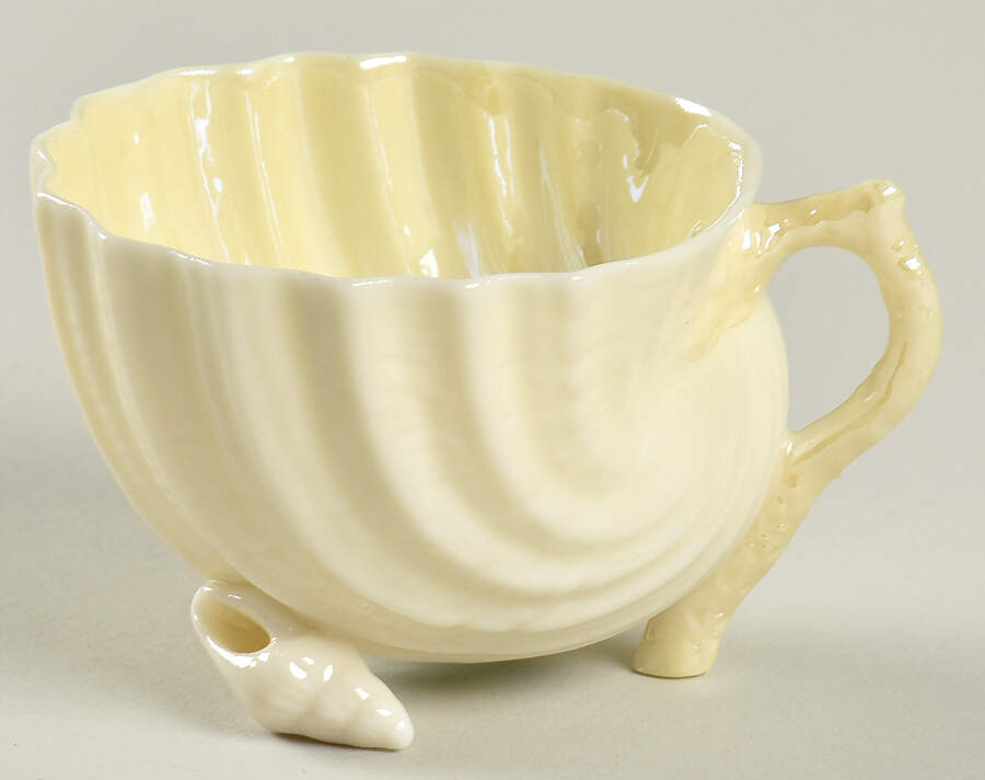 Neptune Yellow Demitasse Cup by Belleek Pottery (Ireland)-1