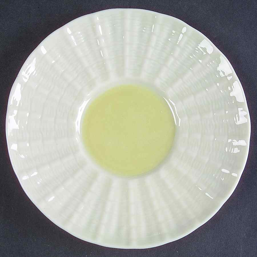 Neptune Yellow Saucer for Footed Cup by Belleek Pottery (Ireland)-1