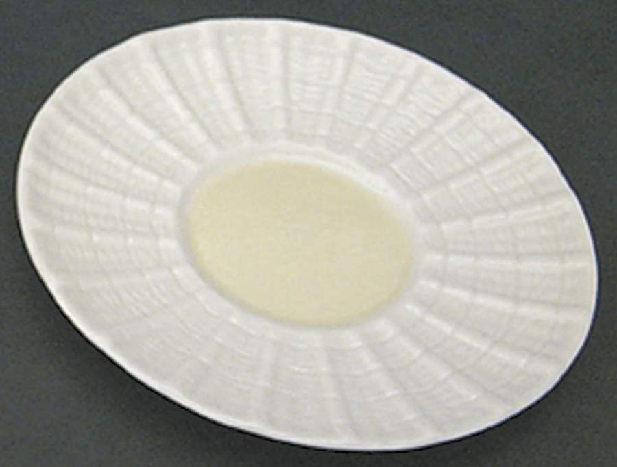Neptune Yellow Saucer for Footed Demitasse Cup by Belleek Pottery (Ireland)-1