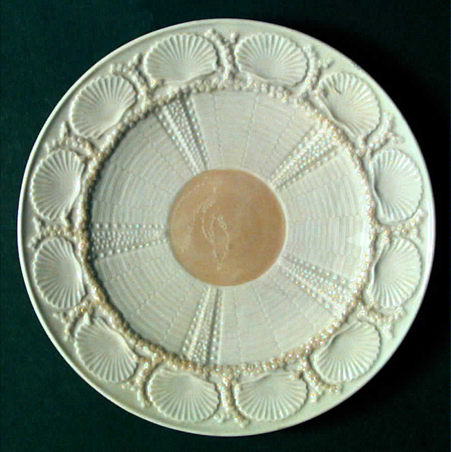 New Shell Yellow Salad Plate by Belleek Pottery (Ireland)-1