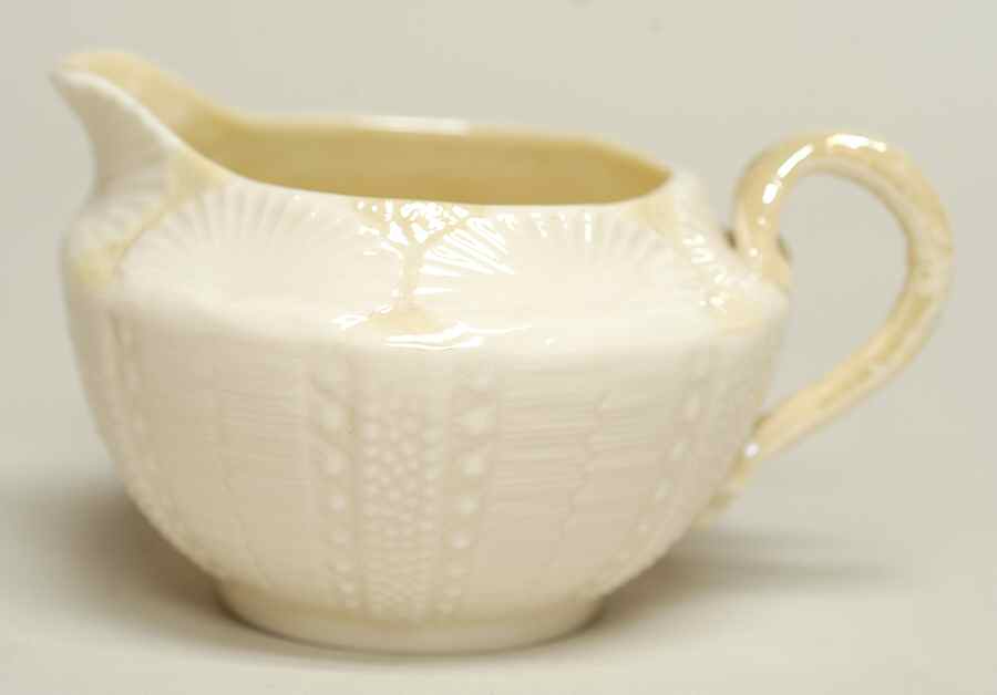 New Shell Yellow Creamer by Belleek Pottery (Ireland)-1
