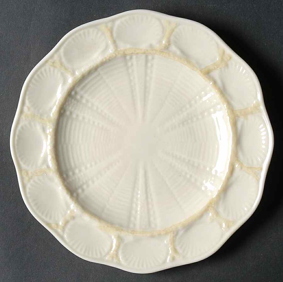 New Shell Yellow Bread & Butter Plate by Belleek Pottery (Ireland)-1