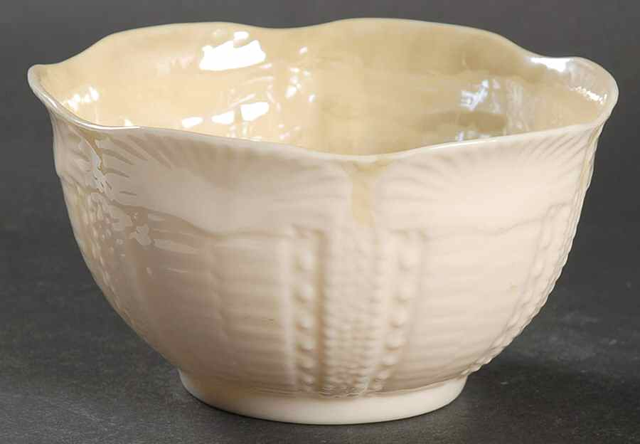 New Shell Yellow Coupe Cereal Bowl by Belleek Pottery (Ireland)-1