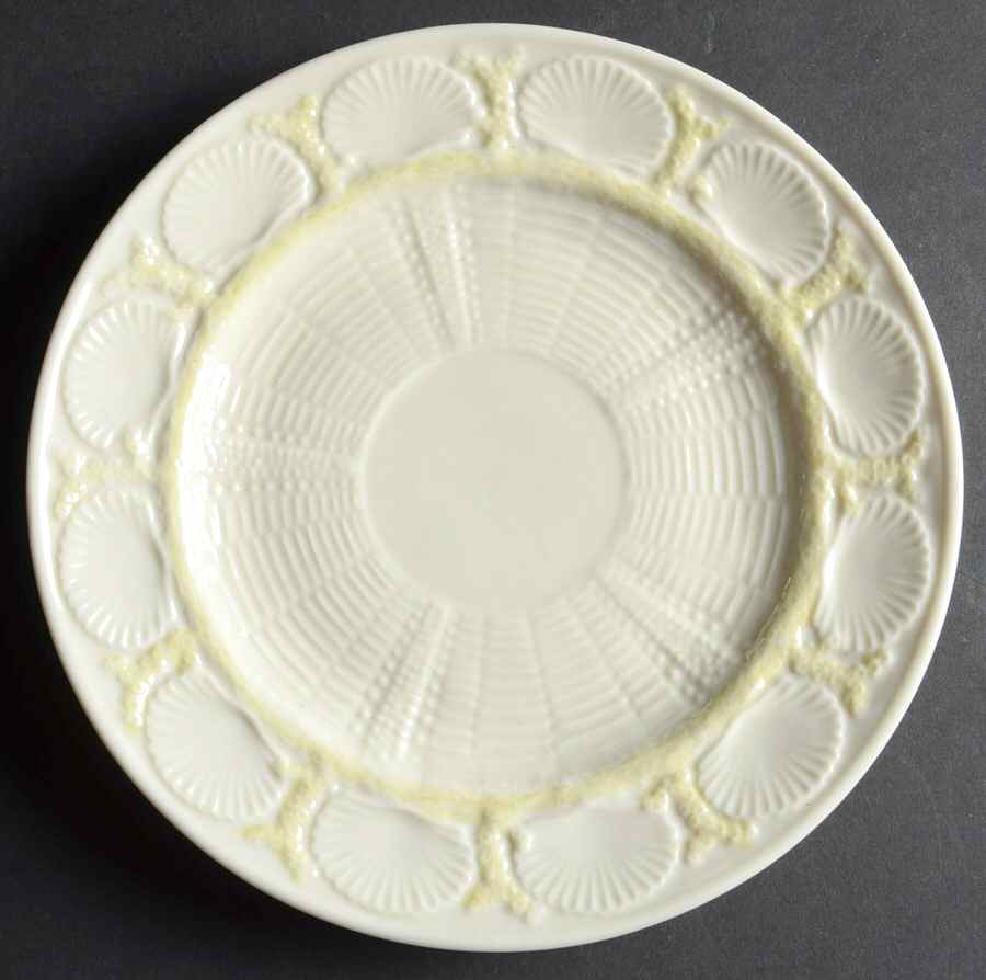 New Shell Yellow Salad Plate by Belleek Pottery (Ireland)-1