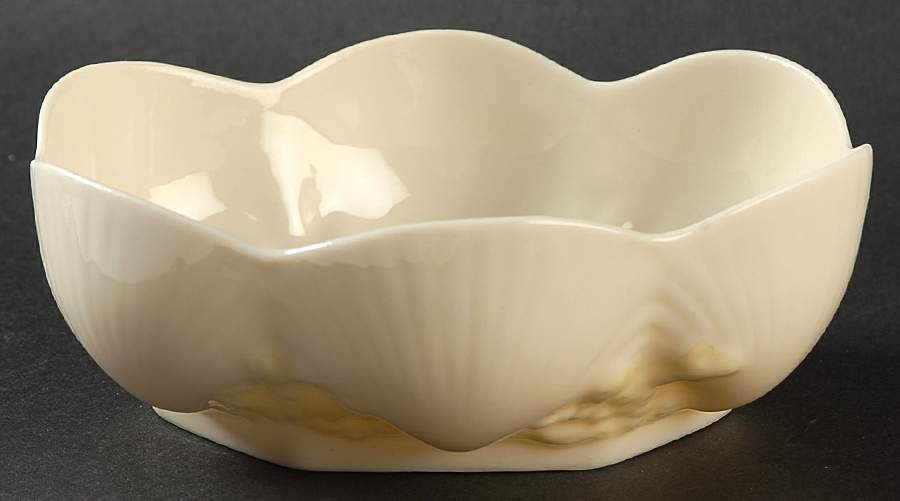New Shell Yellow Bon Bon by Belleek Pottery (Ireland)-1