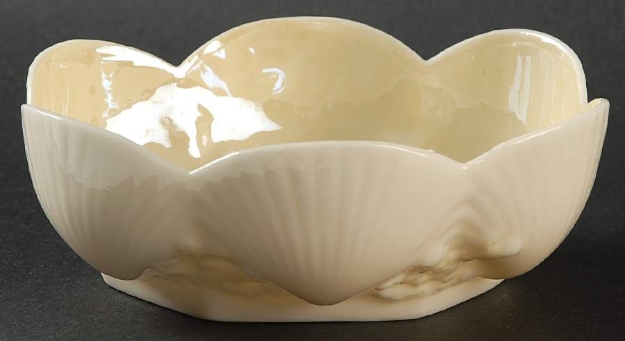 New Shell Yellow Bon Bon by Belleek Pottery (Ireland)-1
