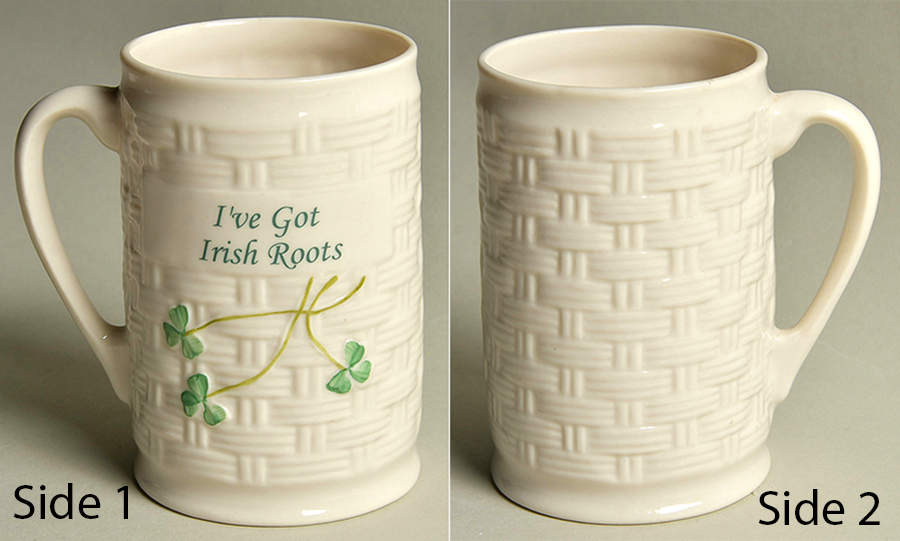 Shamrock Mug by Belleek Pottery (Ireland)-1