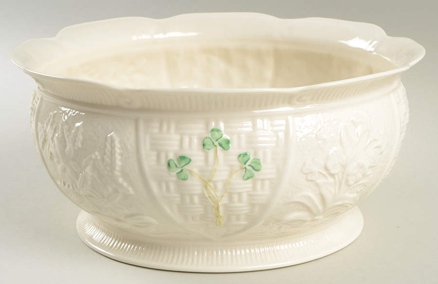 Shamrock Four Seasons Bowl by Belleek Pottery (Ireland)-1