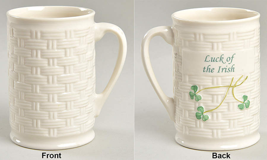 Shamrock Mug by Belleek Pottery (Ireland)-1