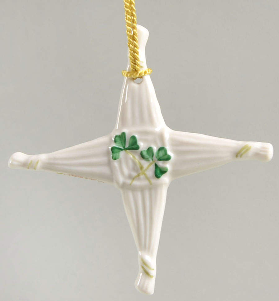 Belleek Christmas Ornament St Brigid's Cross - Boxed by Belleek Pottery (Ireland)-1