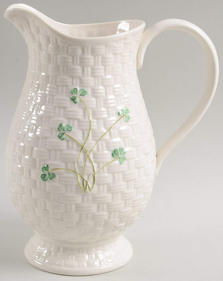 Shamrock Kylemore Pitcher by Belleek Pottery (Ireland)-1