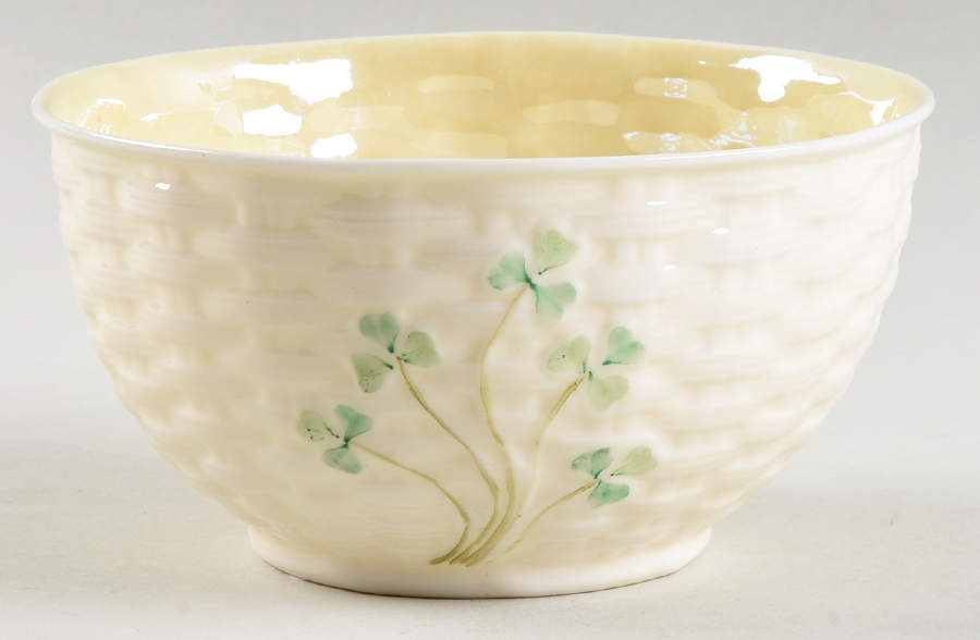 Shamrock Coupe Cereal Bowl by Belleek Pottery (Ireland)-1