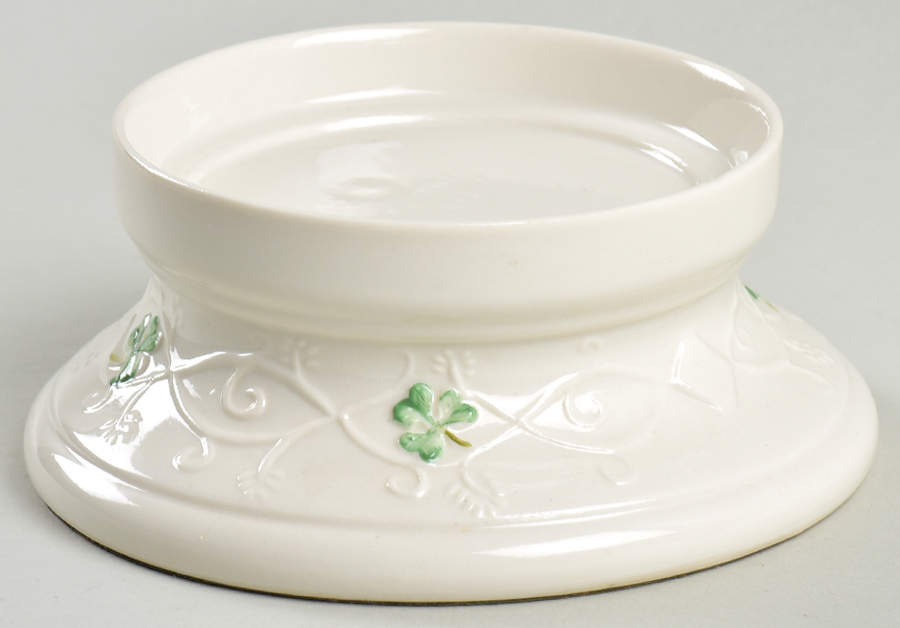 Shamrock 2" Pillar Candleholder by Belleek Pottery (Ireland)-1