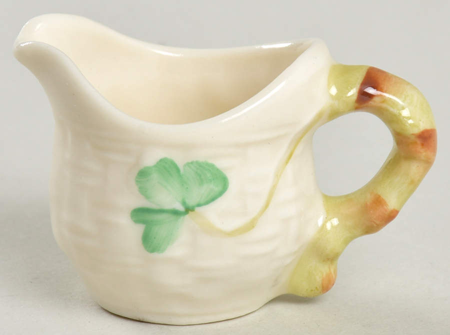 Shamrock Miniature Creamer by Belleek Pottery (Ireland)-1