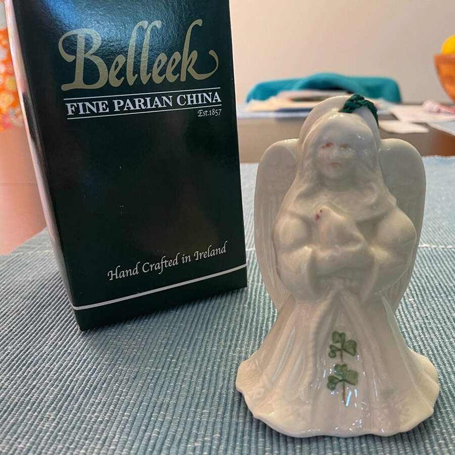 Belleek Christmas Bell Angel Of Peace Bell - Boxed by Belleek Pottery (Ireland)-1