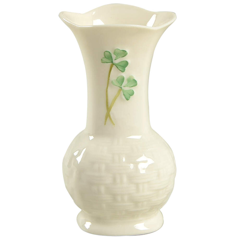 Shamrock 4" Vase-Bud/Mini by Belleek Pottery (Ireland)-1