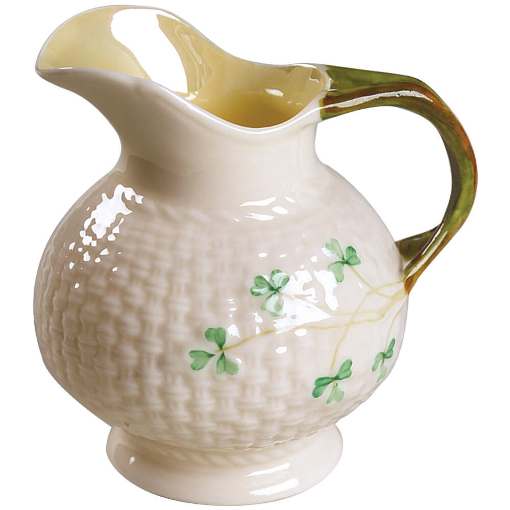 Shamrock Mini Creamer by Belleek Pottery (Ireland)-1