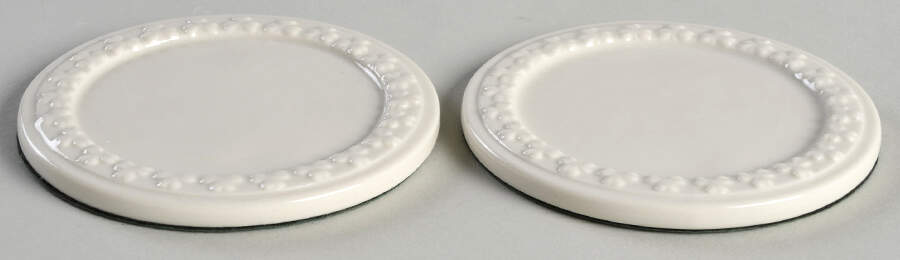 Shamrock Coaster - Set of 2 by Belleek Pottery (Ireland)-1