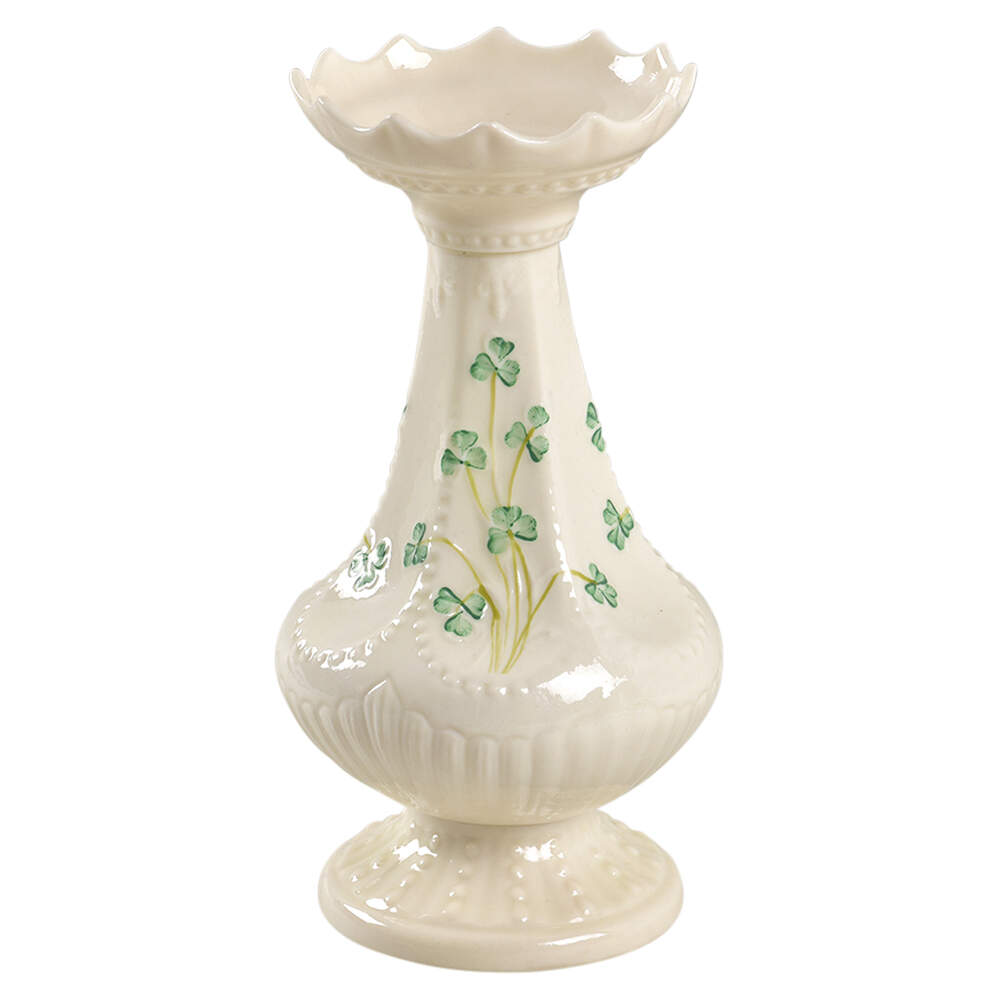 Shamrock 8" Island Vase by Belleek Pottery (Ireland)-1