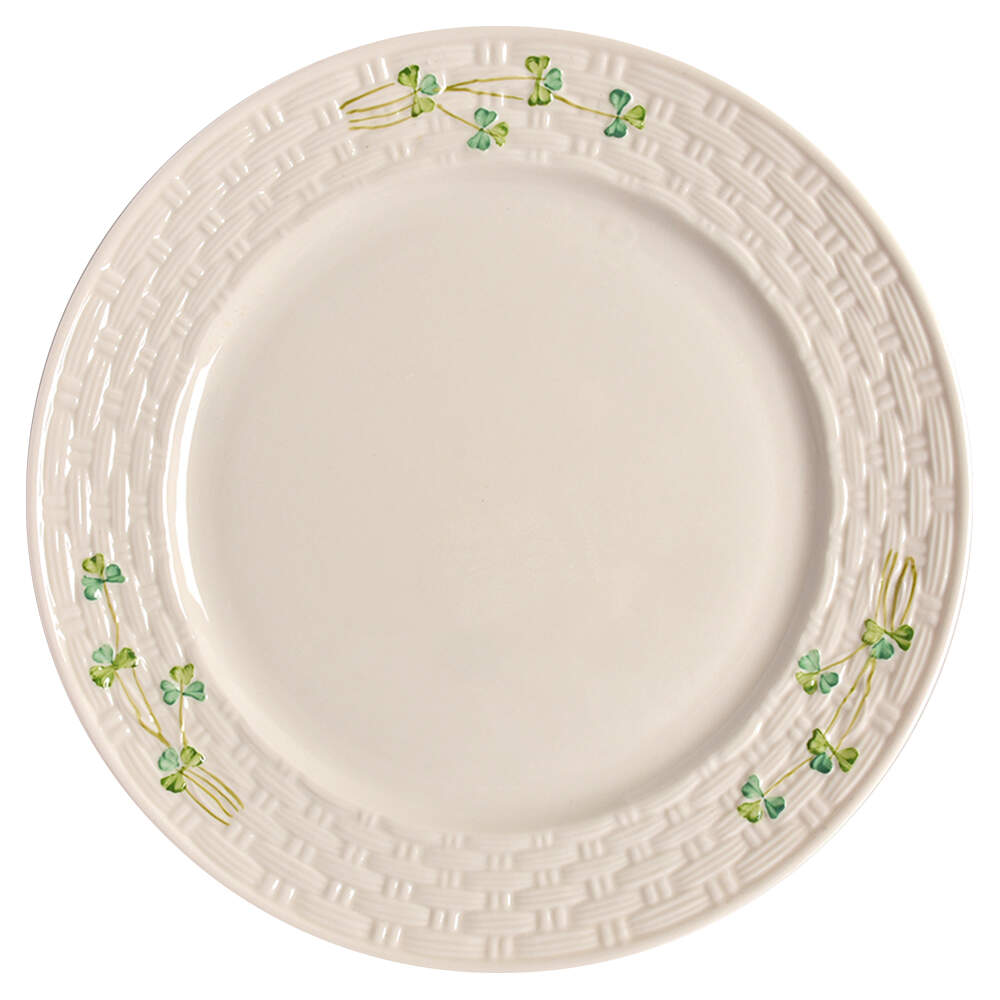 Shamrock Dinner Plate by Belleek Pottery (Ireland)-1