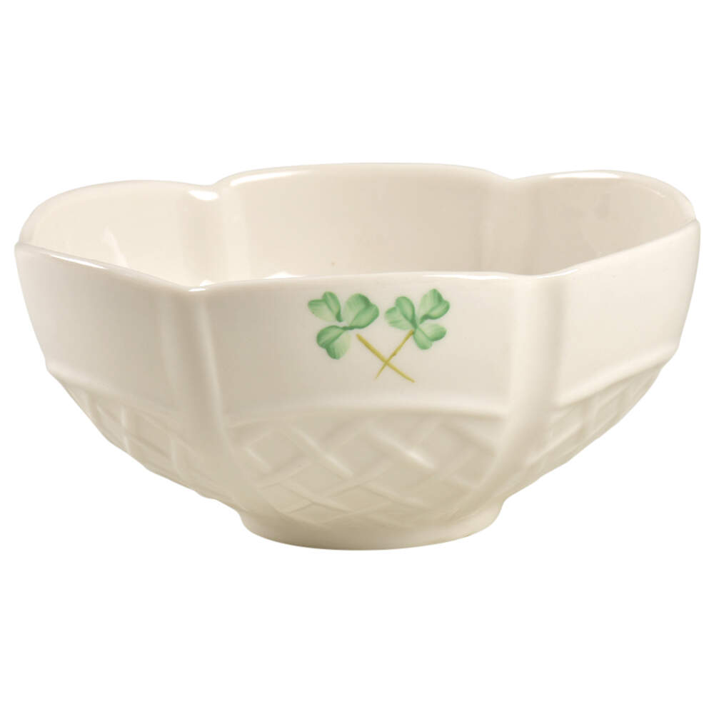 Shamrock 6" All Purpose Bowl by Belleek Pottery (Ireland)-1