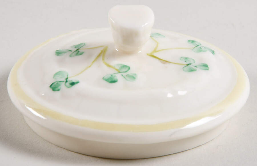 Shamrock Lid for Marmalade by Belleek Pottery (Ireland)-1