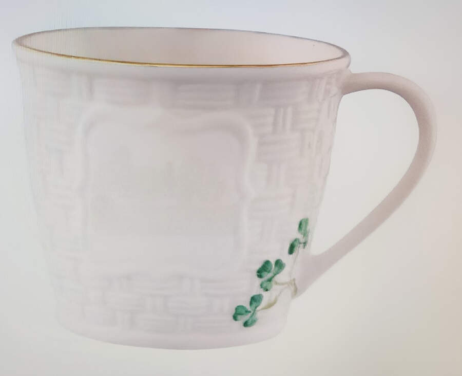 Shamrock Keepsake Baby Cup by Belleek Pottery (Ireland)-1