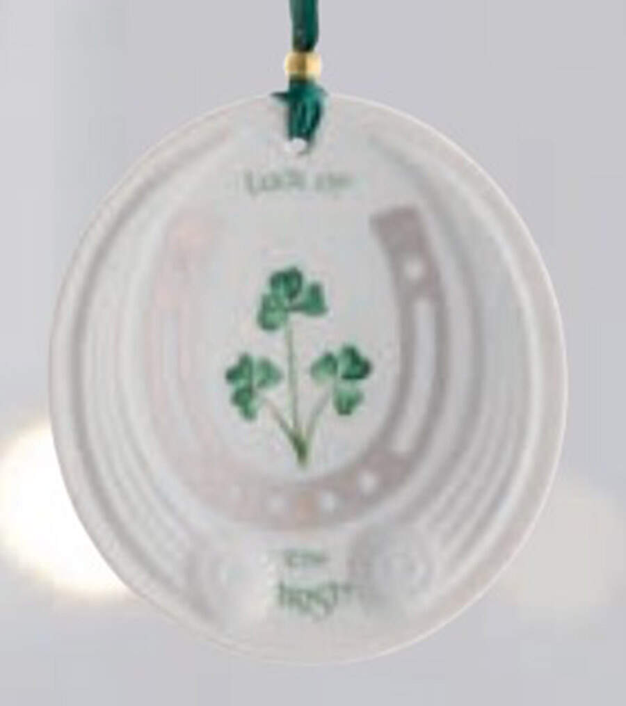 Belleek Christmas Ornament Luck Of The Irish - Boxed by Belleek Pottery (Ireland)-1