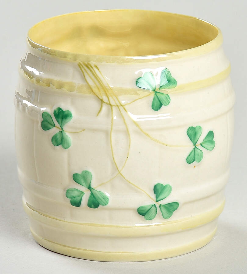 Shamrock Marmalade No Lid by Belleek Pottery (Ireland)-1