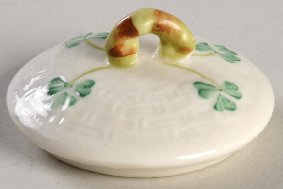 Shamrock Lid for Marmalade by Belleek Pottery (Ireland)-1