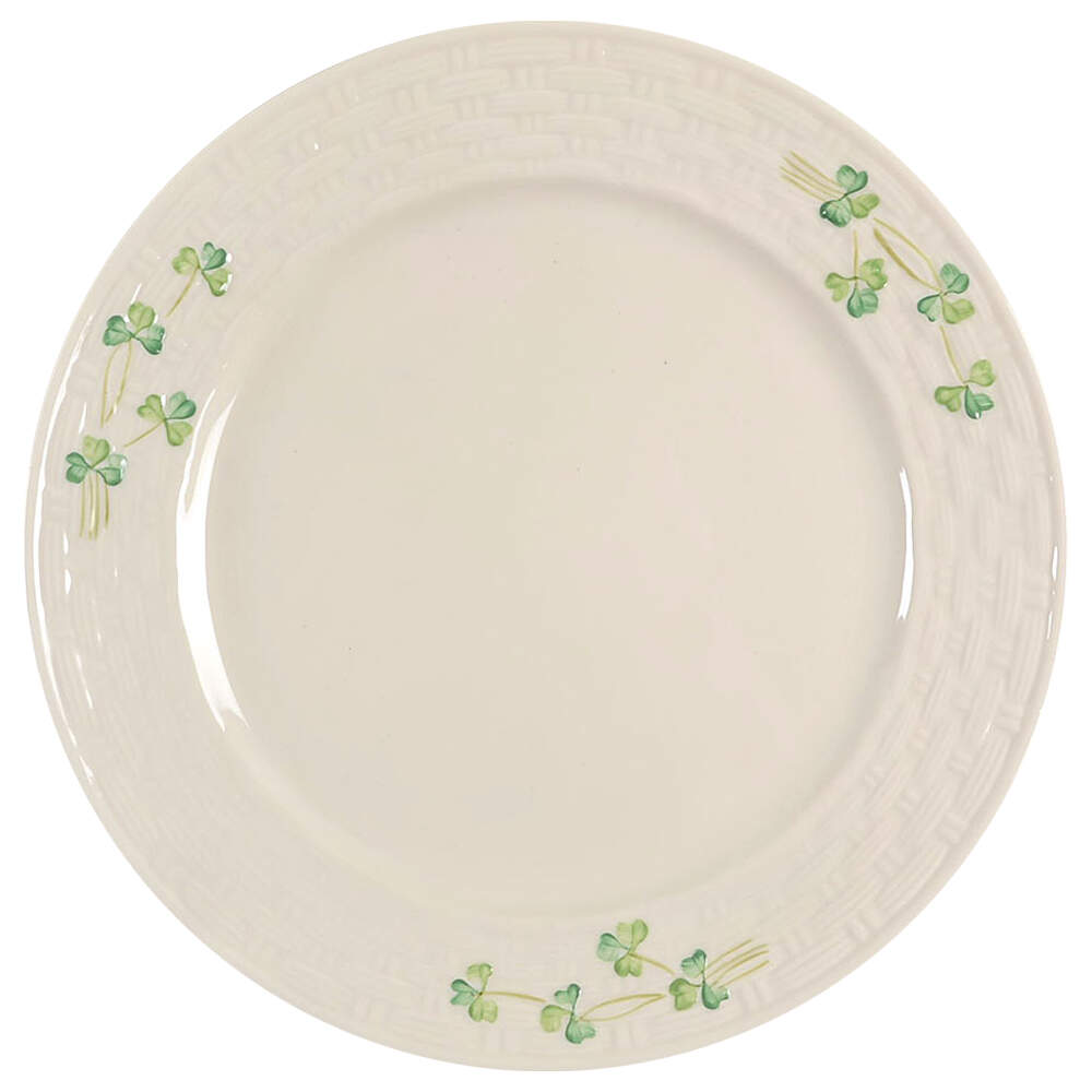 Shamrock Dinner Plate by Belleek Pottery (Ireland)-1