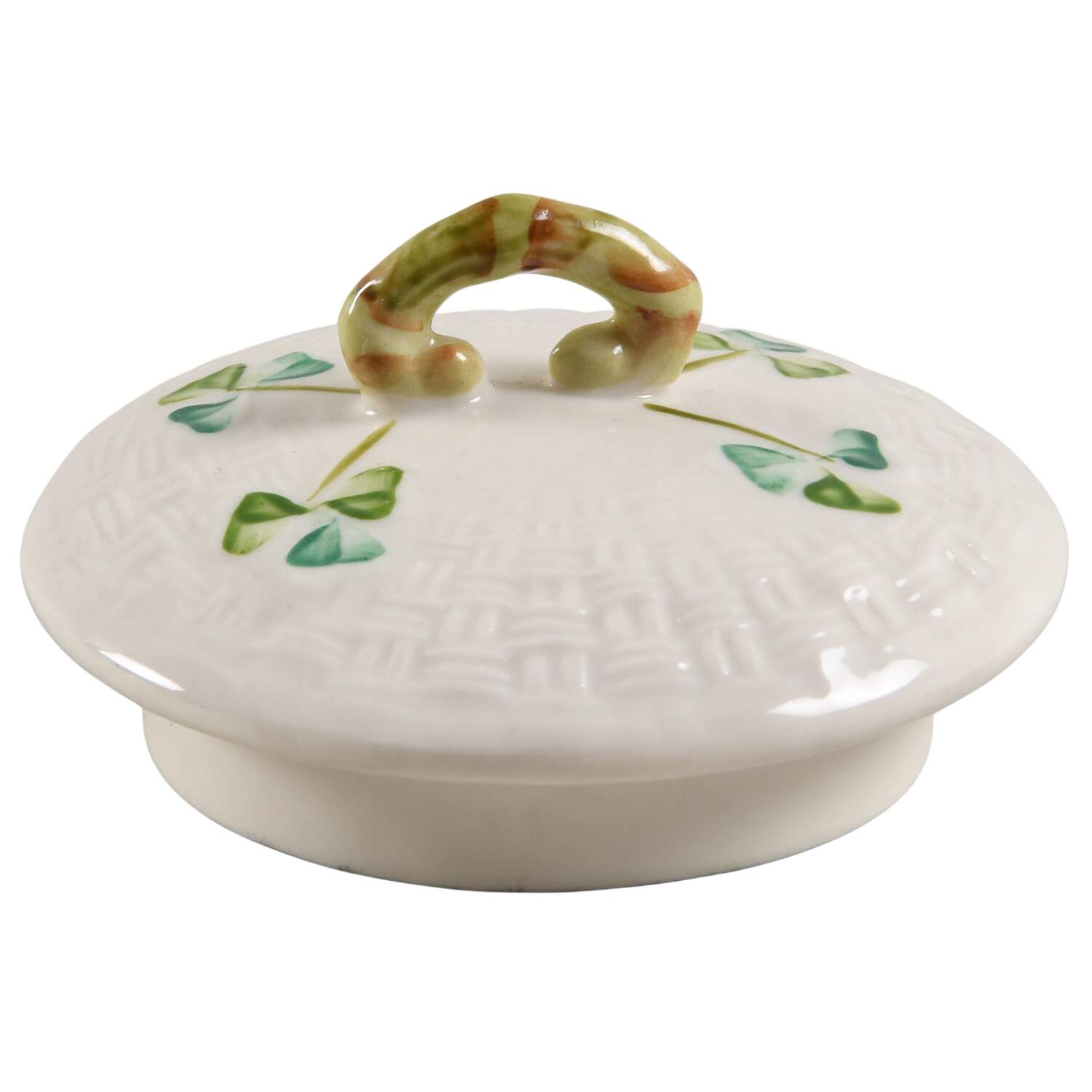 Shamrock Lid for Teapot by Belleek Pottery (Ireland)-1