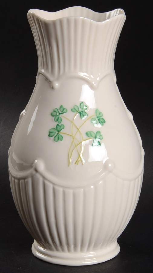 Shamrock 8" Vase by Belleek Pottery (Ireland)-1