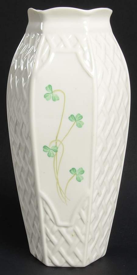 Shamrock 10" Vase by Belleek Pottery (Ireland)-1