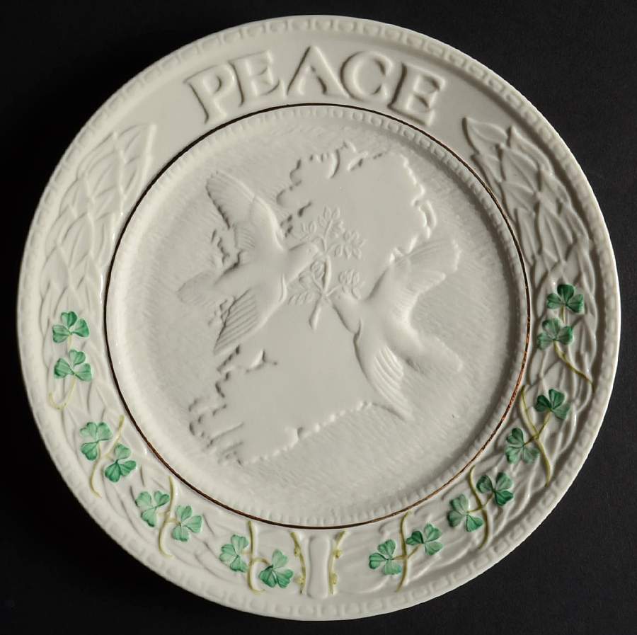 Shamrock Collector Plate by Belleek Pottery (Ireland)-1