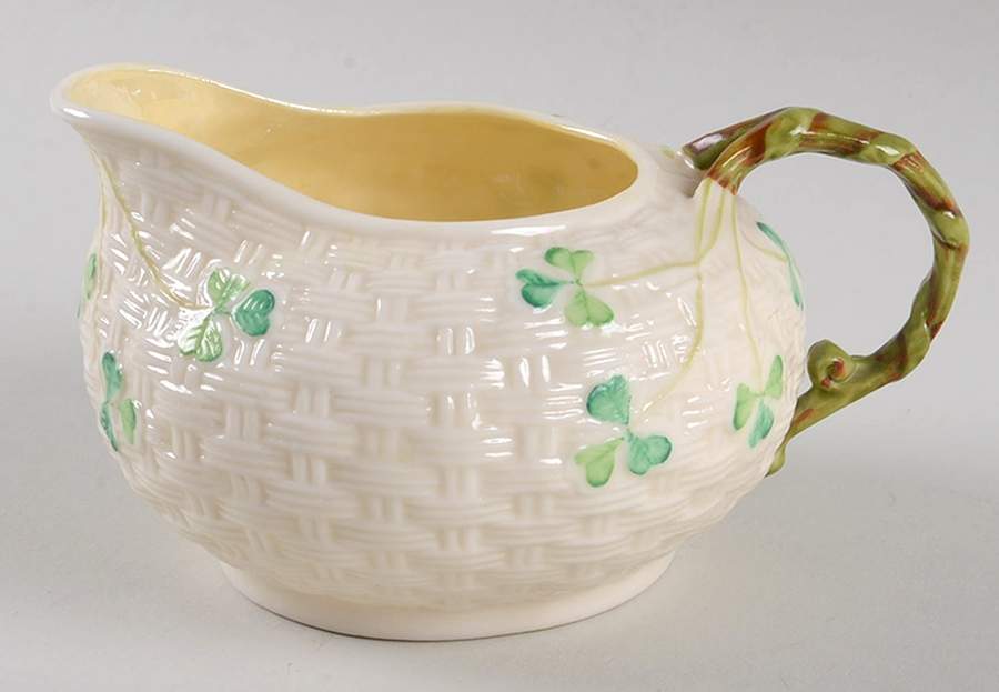 Shamrock Creamer by Belleek Pottery (Ireland)-1