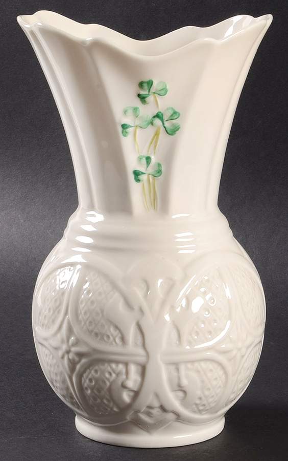 Shamrock 8" Killycross Vase by Belleek Pottery (Ireland)-1