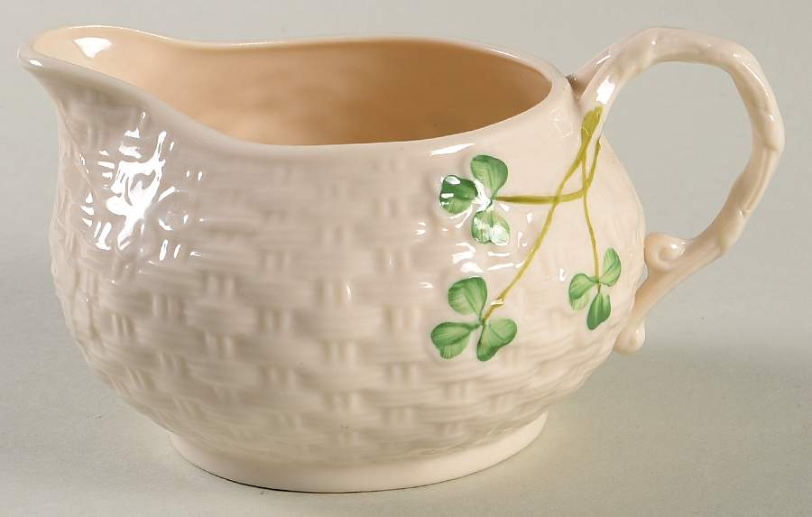 Shamrock Creamer by Belleek Pottery (Ireland)-1