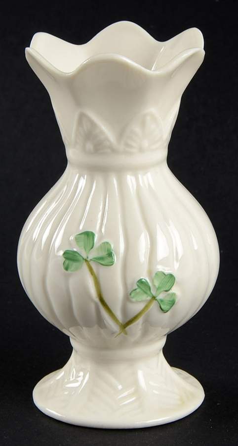 Shamrock 4" Vase by Belleek Pottery (Ireland)-1