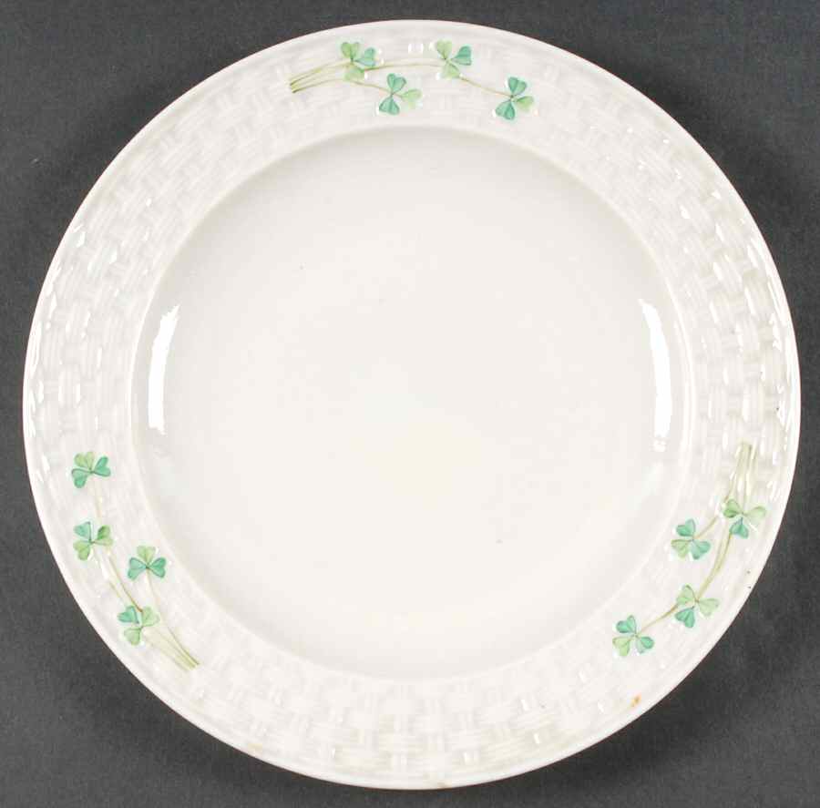 Shamrock Dinner Plate by Belleek Pottery (Ireland)-1
