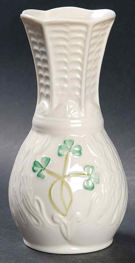 Shamrock 5" Leitrim Vase by Belleek Pottery (Ireland)-1